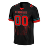 Custom Black 3D Pattern Red Personalized Authentic Football Jersey FBJ02-bc0faf0