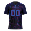 Custom Black 3D Pattern Purple Personalized Authentic Football Jersey FBJ02-bc0fafa