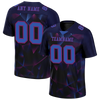 Custom Black 3D Pattern Purple Personalized Authentic Football Jersey FBJ02-bc0fafa