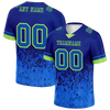 Custom Blue 3D Pattern Blue Personalized Authentic Football Jersey FBJ02-bc0fafb