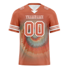 Custom Orange Tie Dye Orange Personalized Authentic Football Jersey FBJ02-bc0fa7d