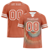 Custom Orange Tie Dye Orange Personalized Authentic Football Jersey FBJ02-bc0fa7d