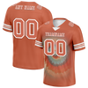 Custom Orange Tie Dye Orange Personalized Authentic Football Jersey FBJ02-bc0fa7d