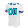 Custom White Tie Dye Aqua Personalized Authentic Football Jersey FBJ02-bc0fa7e