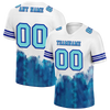 Custom White Aqua Tie Dye Aqua Personalized Authentic Football Jersey FBJ02-bc0fa77