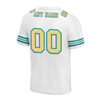 Custom White Aqua Tie Dye Yellow Personalized Authentic Football Jersey FBJ02-bc0fa78