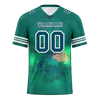 Custom Green Tie Dye Aqua Personalized Authentic Football Jersey FBJ02-bc0fa79