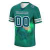 Custom Green Tie Dye Aqua Personalized Authentic Football Jersey FBJ02-bc0fa79