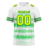 Custom White Green Tie Dye Yellow Personalized Authentic Football Jersey FBJ02-bc0fa8b