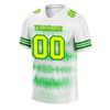 Custom White Green Tie Dye Yellow Personalized Authentic Football Jersey FBJ02-bc0fa8b