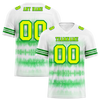 Custom White Green Tie Dye Yellow Personalized Authentic Football Jersey FBJ02-bc0fa8b