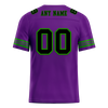 Custom Purple Tie Dye Black Personalized Authentic Football Jersey FBJ02-bc0fa8e