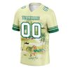 Custom Yellow Hawaii White Personalized Authentic Football Jersey FBJ02-bc0fa89