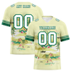 Custom Yellow Hawaii White Personalized Authentic Football Jersey FBJ02-bc0fa89