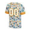 Custom Orange Aqua Hawaii White Personalized Authentic Football Jersey FBJ02-bc0fa9a