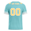 Custom Aqua Hawaii Yellow Personalized Authentic Football Jersey FBJ02-bc0fa9e