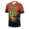 Custom Orange Hawaii Aqua Personalized Authentic Football Jersey FBJ02-bc0fa9f