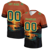 Custom Orange Hawaii Aqua Personalized Authentic Football Jersey FBJ02-bc0fa9f