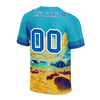 Custom Aqua Hawaii Blue Personalized Authentic Football Jersey FBJ02-bc0fa97