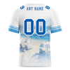 Custom White Hawaii Blue Personalized Authentic Football Jersey FBJ02-bc0fa98