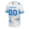 Custom White Hawaii Blue Personalized Authentic Football Jersey FBJ02-bc0fa98