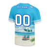 Custom Aqua Hawaii White Personalized Authentic Football Jersey FBJ02-bc0fa99