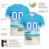 Custom Aqua Hawaii White Personalized Authentic Football Jersey FBJ02-bc0fa99