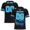 Custom Black Drift Fashion Aqua Personalized Authentic Football Jersey FBJ02-bc0fb0a