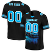 Custom Black Drift Fashion Aqua Personalized Authentic Football Jersey FBJ02-bc0fb0a