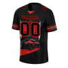 Custom Black Red Drift Fashion Black Personalized Authentic Football Jersey FBJ02-bc0fb0d