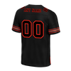 Custom Black Red Drift Fashion Black Personalized Authentic Football Jersey FBJ02-bc0fb0d