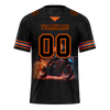 Custom Black Orange Drift Fashion Black Personalized Authentic Football Jersey FBJ02-bc0fb0e