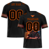 Custom Black Orange Drift Fashion Black Personalized Authentic Football Jersey FBJ02-bc0fb0e