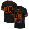 Custom Black Orange Drift Fashion Black Personalized Authentic Football Jersey FBJ02-bc0fb0e