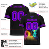 Custom Black Drift Fashion Purple Personalized Authentic Football Jersey FBJ02-bc0fb08