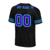 Custom Black Aqua Drift Fashion Purple Personalized Authentic Football Jersey FBJ02-bc0fb09