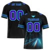 Custom Black Aqua Drift Fashion Purple Personalized Authentic Football Jersey FBJ02-bc0fb09