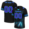 Custom Black Aqua Drift Fashion Purple Personalized Authentic Football Jersey FBJ02-bc0fb09