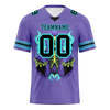 Custom Purple Skull Fashion Black Personalized Authentic Football Jersey FBJ02-bc0fbad