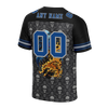 Custom Black Grey Skull Fashion Blue Personalized Authentic Football Jersey FBJ02-bc0fbaf