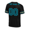 Custom Black Skull Fashion Aqua Personalized Authentic Football Jersey FBJ02-bc0fba9