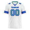 Custom White Skull Fashion Aqua Personalized Authentic Football Jersey FBJ02-bc0fbba