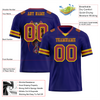 Custom Purple Skull Fashion Brown Personalized Authentic Football Jersey FBJ02-bc0fbbb