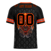 Custom Black Grey Skull Fashion Black Personalized Authentic Football Jersey FBJ02-bc0fbbd