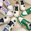 Contrast Star Round Toe Athletic Sneakers – Pastel Flat Shoes by FitiqueFit