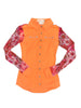 AeroTEQ Girls Wildflower Fever Mesh Pearl Snap Rodeo Shirt by Neon Spur