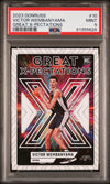 Graded 2023 Panini Donruss Victor Wembanyama #10 Great Xpectations Rookie RC Basketball Card PSA 9 Mint