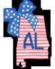 Alabama Stars & Stripes State Bow Tee | Everyday Customs Co. by Everyday Customs Co.
