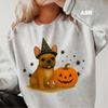 Halloween Witchy Dogs Shirt or Sweatshirt – Cute Unisex Fall Graphic Tee, Relaxed Fit - Part1 by Dog Mom Hat