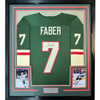 Framed Autographed/Signed Brock Faber 35x39 Minnesota Green Hockey Jersey JSA COA by Hall of Fame Sports Memorabilia